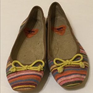 Rocket Dog Woven multi color Flats Sz 8